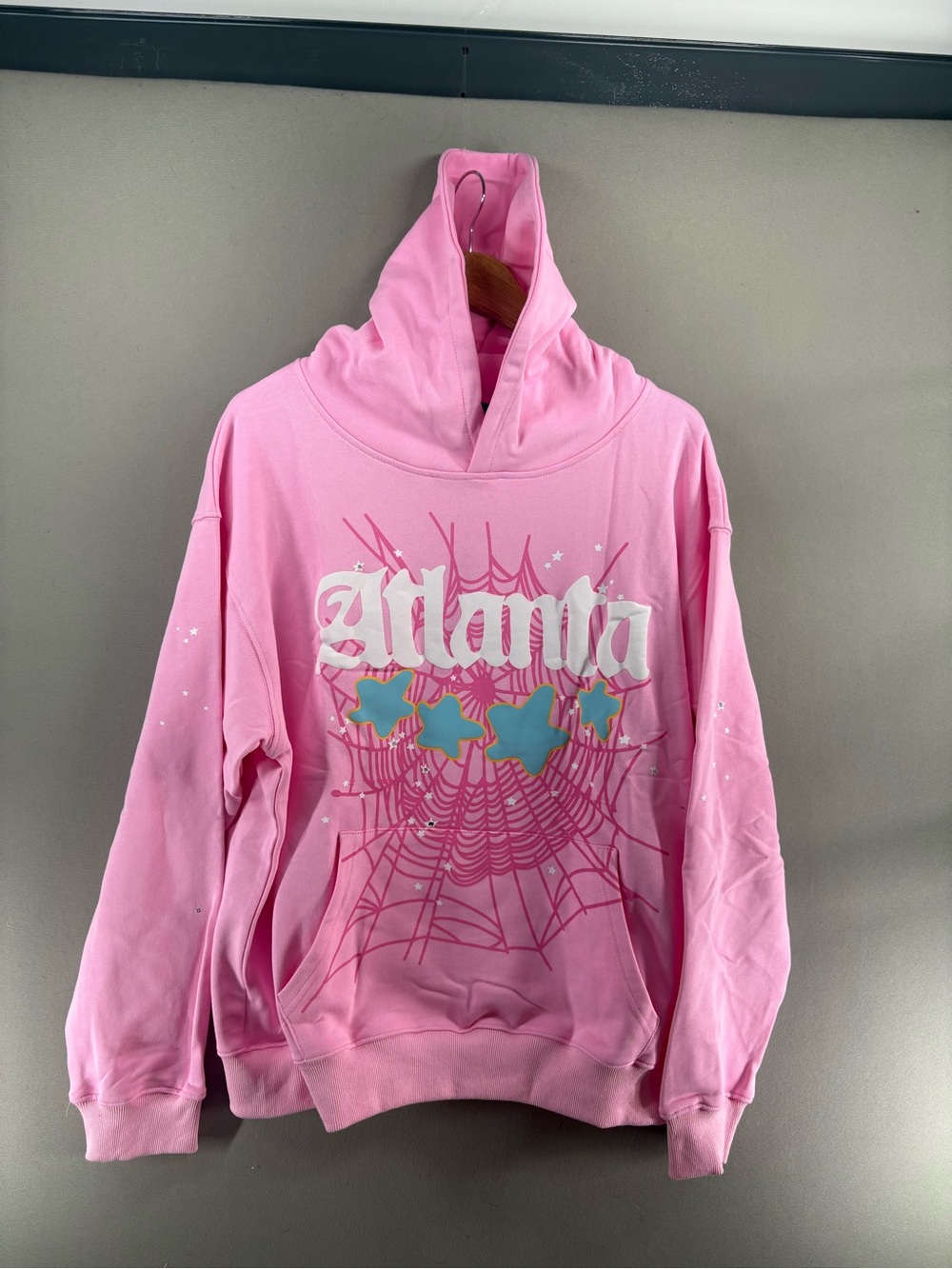 Spider Hoodie Atlanta Pink XL Pullover Worldwide